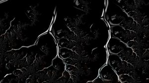 Preview wallpaper fractal, black, branched, dark, creeping