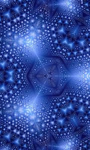 Preview wallpaper fractal, blue, kaleidoscope, abstraction