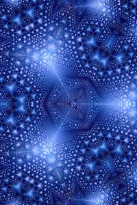 Preview wallpaper fractal, blue, kaleidoscope, abstraction