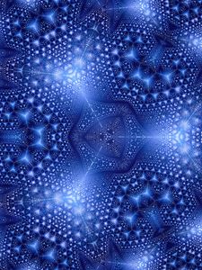 Preview wallpaper fractal, blue, kaleidoscope, abstraction