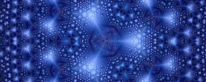 Preview wallpaper fractal, blue, kaleidoscope, abstraction