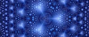 Preview wallpaper fractal, blue, kaleidoscope, abstraction