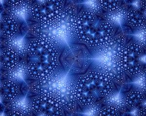 Preview wallpaper fractal, blue, kaleidoscope, abstraction