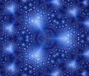 Preview wallpaper fractal, blue, kaleidoscope, abstraction