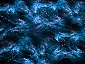 Preview wallpaper fractal, blur, spots, abstraction, blue