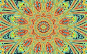 Preview wallpaper fractal, bright, abstraction, kaleidoscope