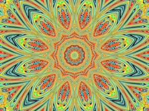 Preview wallpaper fractal, bright, abstraction, kaleidoscope