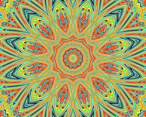 Preview wallpaper fractal, bright, abstraction, kaleidoscope