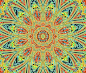 Preview wallpaper fractal, bright, abstraction, kaleidoscope