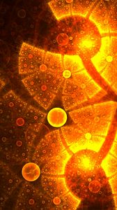 Preview wallpaper fractal, bright, circles, glare, abstraction