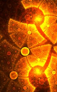 Preview wallpaper fractal, bright, circles, glare, abstraction