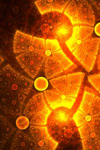 Preview wallpaper fractal, bright, circles, glare, abstraction