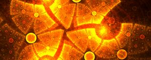 Preview wallpaper fractal, bright, circles, glare, abstraction