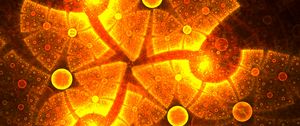 Preview wallpaper fractal, bright, circles, glare, abstraction