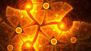 Preview wallpaper fractal, bright, circles, glare, abstraction