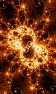 Preview wallpaper fractal, bright, glow, tangled, pattern, abstraction