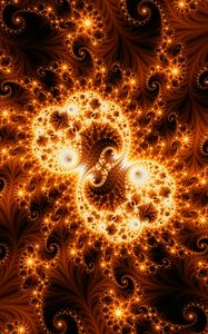 Preview wallpaper fractal, bright, glow, tangled, pattern, abstraction