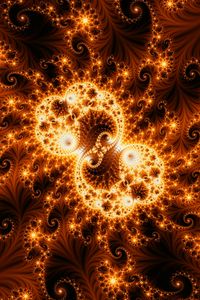 Preview wallpaper fractal, bright, glow, tangled, pattern, abstraction