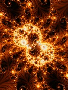 Preview wallpaper fractal, bright, glow, tangled, pattern, abstraction