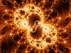 Preview wallpaper fractal, bright, glow, tangled, pattern, abstraction