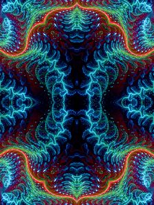 Preview wallpaper fractal, bright, tangled, glow, abstraction