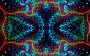 Preview wallpaper fractal, bright, tangled, glow, abstraction