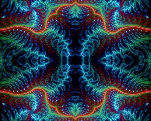 Preview wallpaper fractal, bright, tangled, glow, abstraction