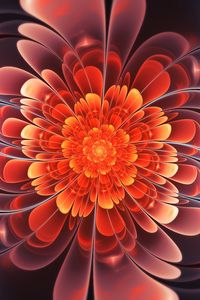 Preview wallpaper fractal, bright, twisted, glow, spiral, abstraction