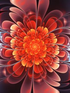 Preview wallpaper fractal, bright, twisted, glow, spiral, abstraction