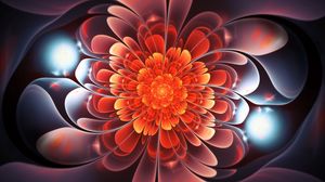 Preview wallpaper fractal, bright, twisted, glow, spiral, abstraction