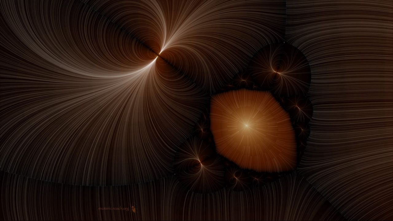 Wallpaper fractal, brown, rotating