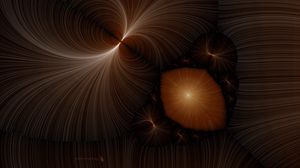 Preview wallpaper fractal, brown, rotating