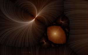 Preview wallpaper fractal, brown, rotating