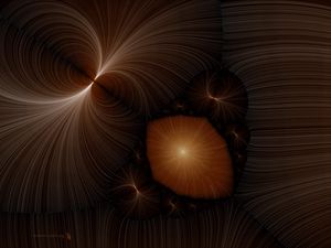 Preview wallpaper fractal, brown, rotating