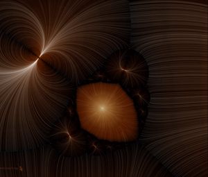 Preview wallpaper fractal, brown, rotating