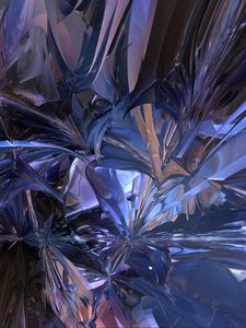 Preview wallpaper fractal, chaos, abstraction, blue