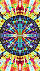 Preview wallpaper fractal, circle, colorful, abstraction