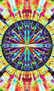 Preview wallpaper fractal, circle, colorful, abstraction