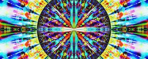 Preview wallpaper fractal, circle, colorful, abstraction