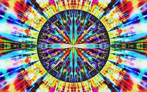 Preview wallpaper fractal, circle, colorful, abstraction