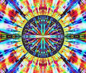 Preview wallpaper fractal, circle, colorful, abstraction