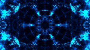 Preview wallpaper fractal, circle, pattern, blue