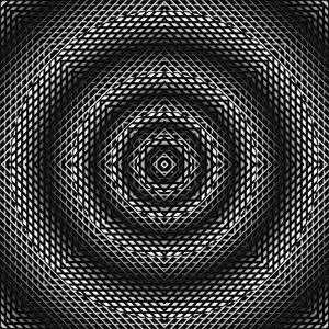 Preview wallpaper fractal, circles, abstraction, black and white