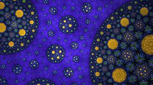 Preview wallpaper fractal, circles, abstraction, purple