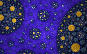 Preview wallpaper fractal, circles, abstraction, purple