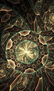 Preview wallpaper fractal, circles, funnel, pattern, abstraction