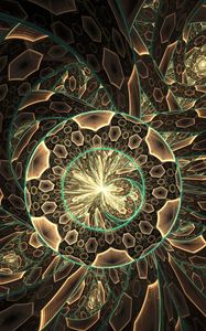 Preview wallpaper fractal, circles, funnel, pattern, abstraction