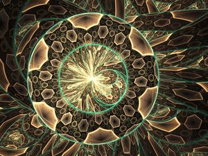 Preview wallpaper fractal, circles, funnel, pattern, abstraction