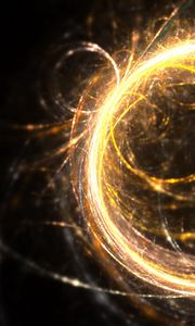 Preview wallpaper fractal, circles, glow, light, bright, glare