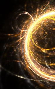 Preview wallpaper fractal, circles, glow, light, bright, glare